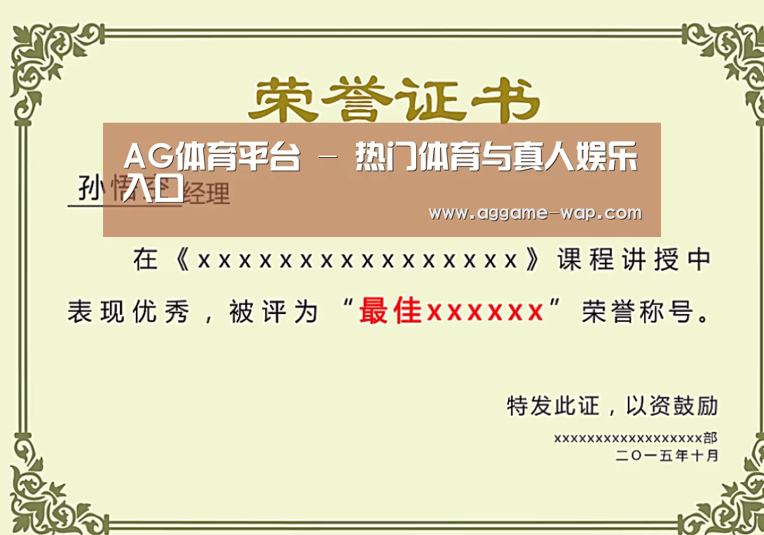 荣誉证书一(图1)